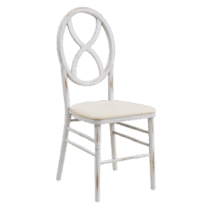White-Wash Sandglass Chair (with cushion)
