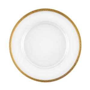 Gold Rim Glass Charger Plate