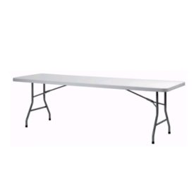8 foot folding table white
