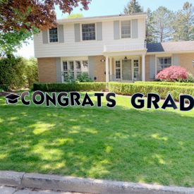 graduation lawn signs