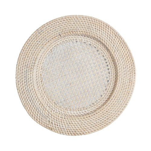 Rattan Charger Plate | A&B Event + Tent Rental